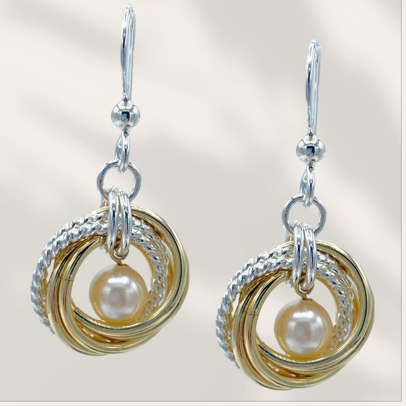 Pearl Knot Earrings