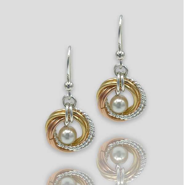 Pearl Knot Earrings