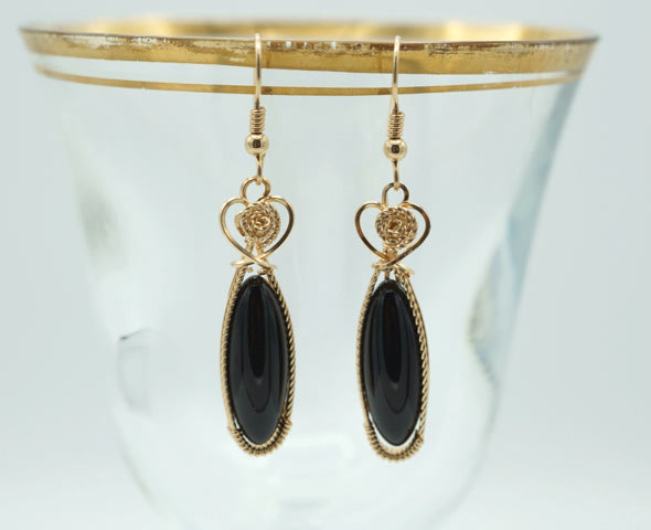 Stone Drop Earrings
